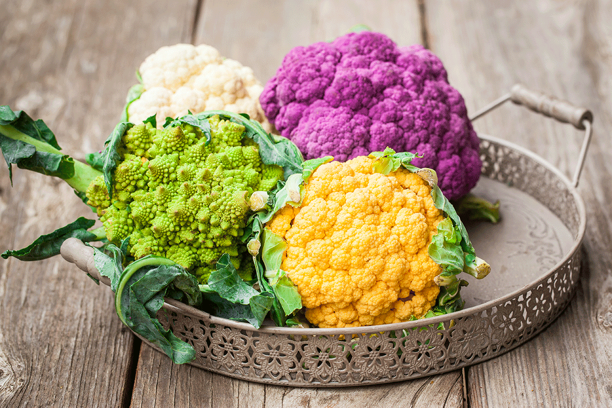 Benefits of colored cauliflower