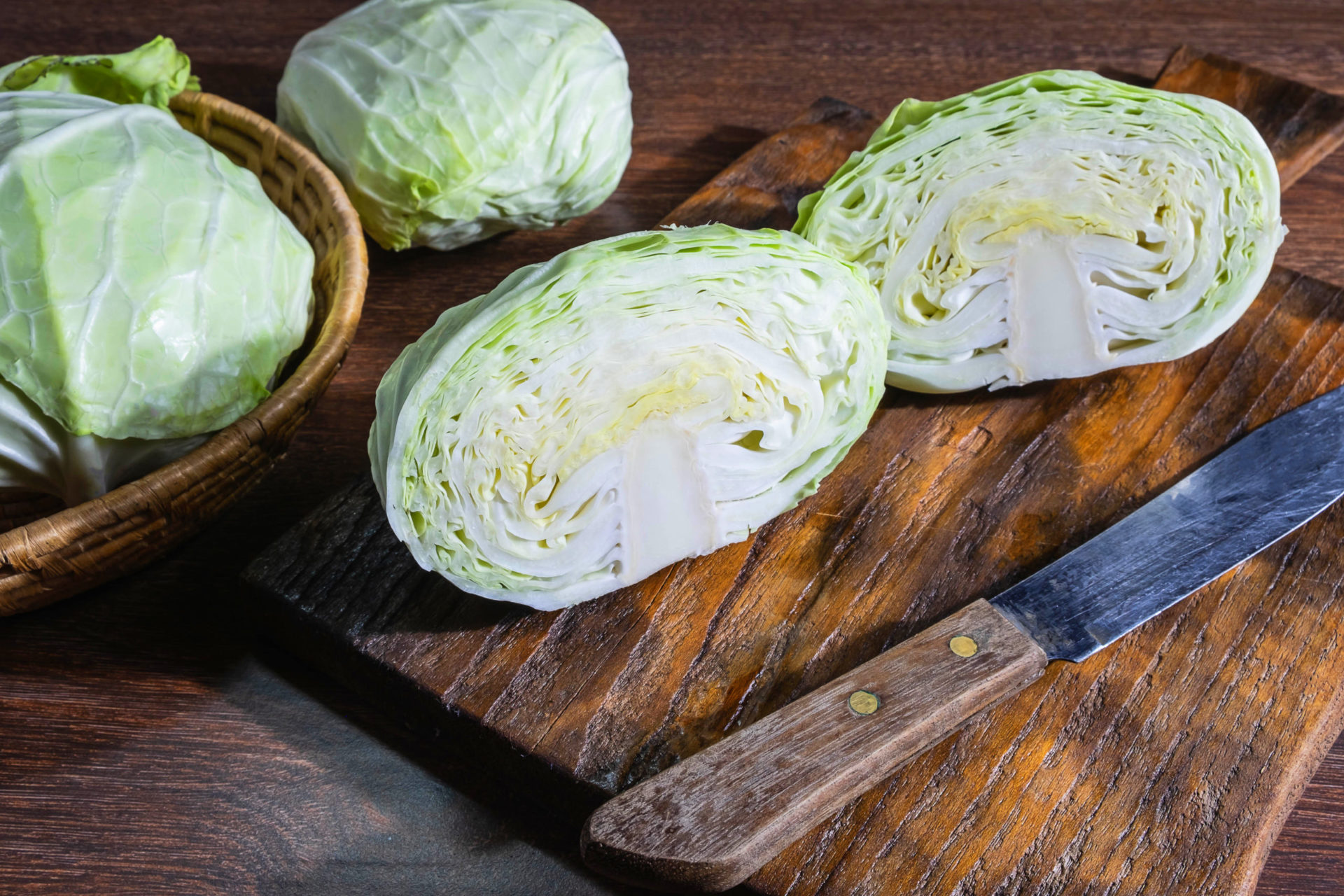 Preparing To Freeze Cabbage